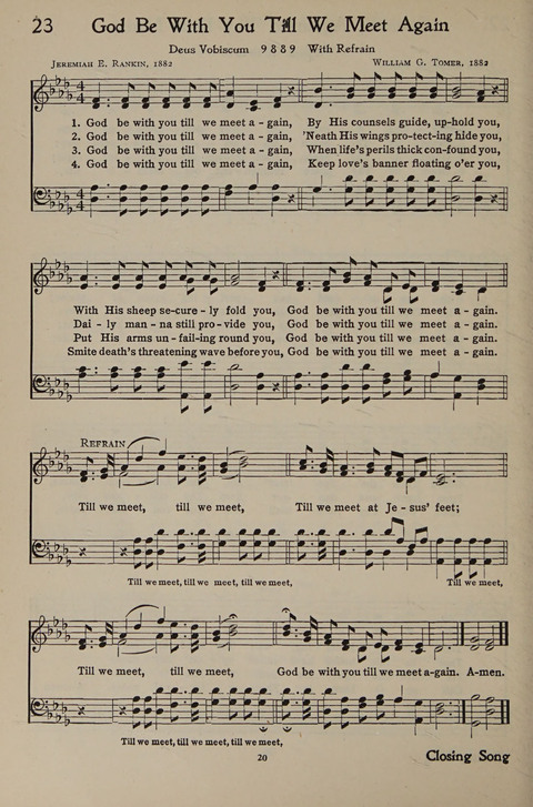 The Hymnal for Young People page 20