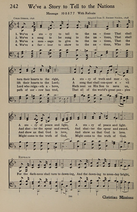 The Hymnal for Young People page 200