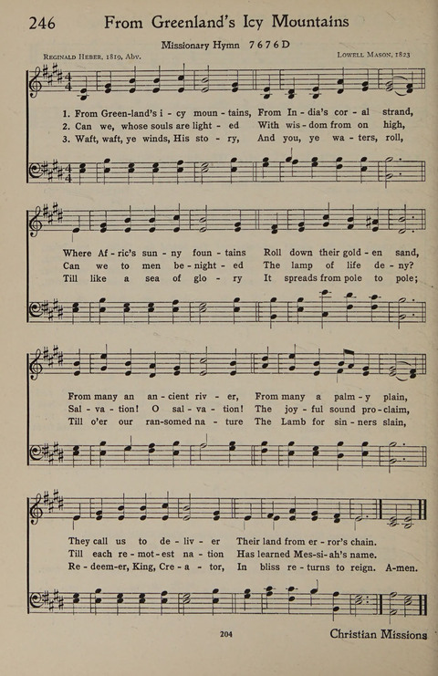 The Hymnal for Young People page 204