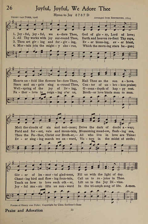 The Hymnal for Young People page 23