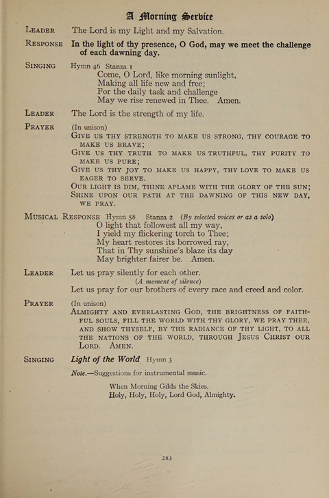 The Hymnal for Young People page 283