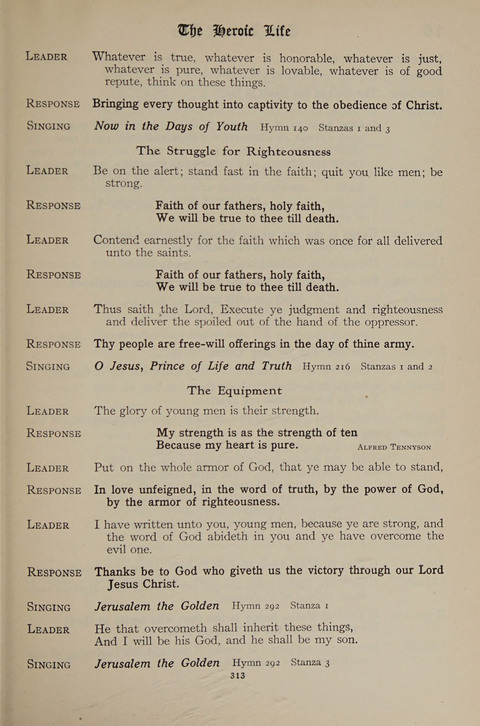 The Hymnal for Young People page 313