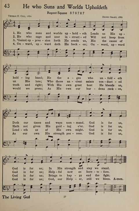 The Hymnal for Young People page 37