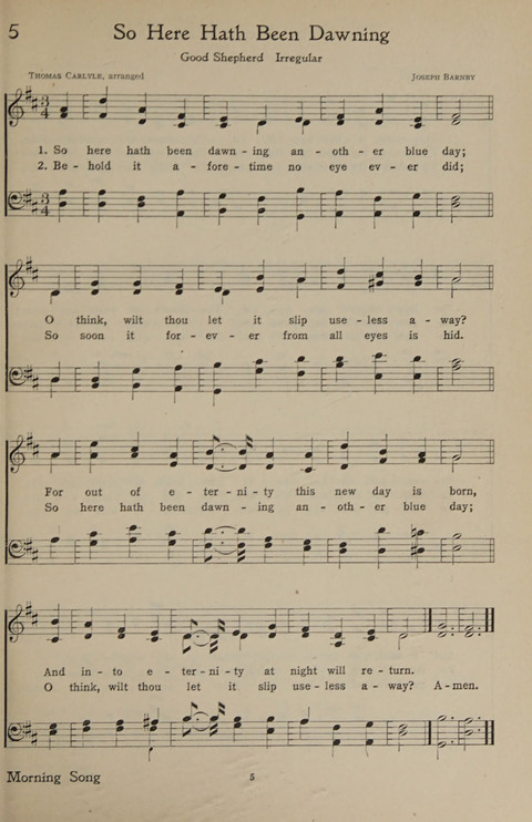 The Hymnal for Young People page 5