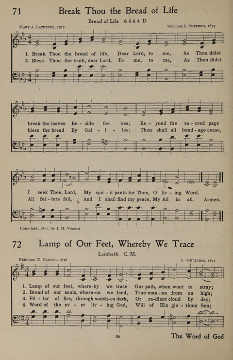 The Hymnal for Young People page 56