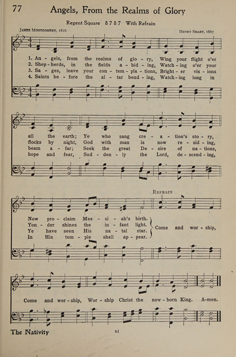 The Hymnal for Young People page 61