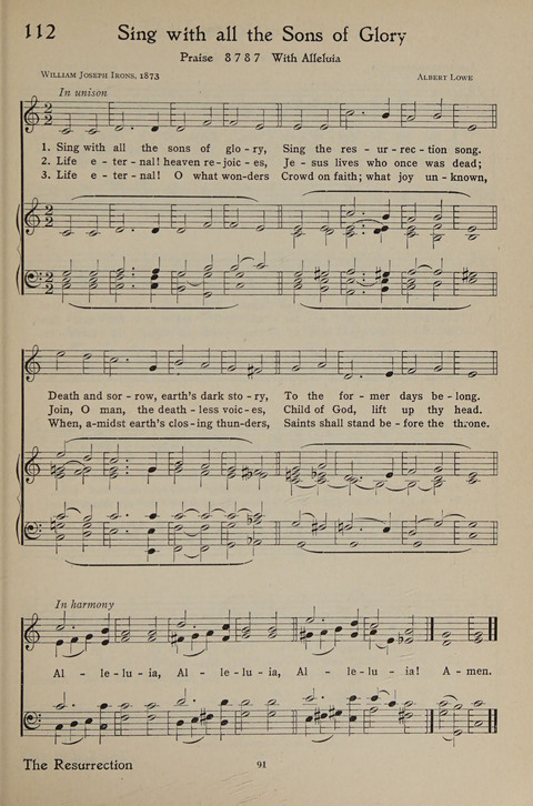 The Hymnal for Young People page 91