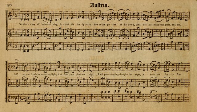 Harmonia Americana: containing a concise introduction to the grounds of music; with a variety of airs, suitable fore divine worship and the use of musical societies; consisting of three and four parts page 25