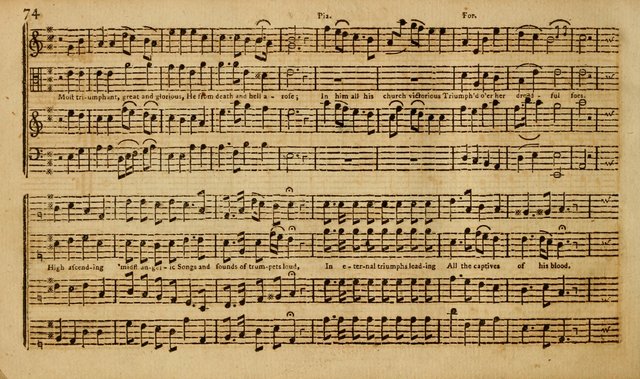 Harmonia Americana: containing a concise introduction to the grounds of music; with a variety of airs, suitable fore divine worship and the use of musical societies; consisting of three and four parts page 79