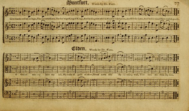 Harmonia Americana: containing a concise introduction to the grounds of music; with a variety of airs, suitable fore divine worship and the use of musical societies; consisting of three and four parts page 82