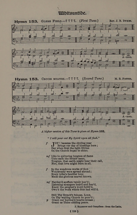 Hymns Ancient and Modern (Standard ed.) page 118