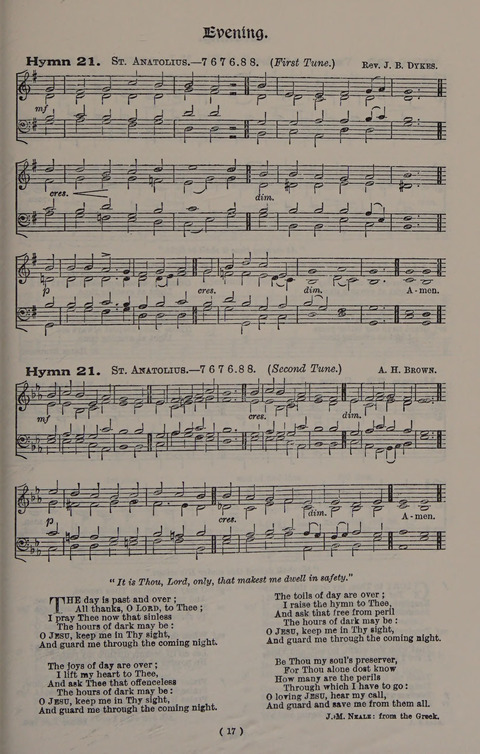 Hymns Ancient and Modern (Standard ed.) page 17