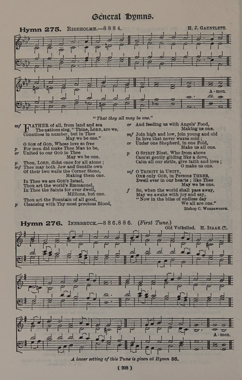 Hymns Ancient and Modern (Standard ed.) page 208