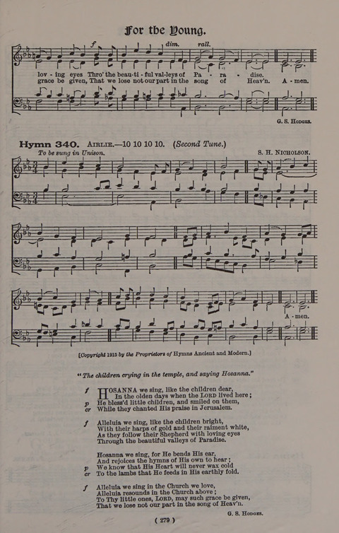 Hymns Ancient and Modern (Standard ed.) page 279