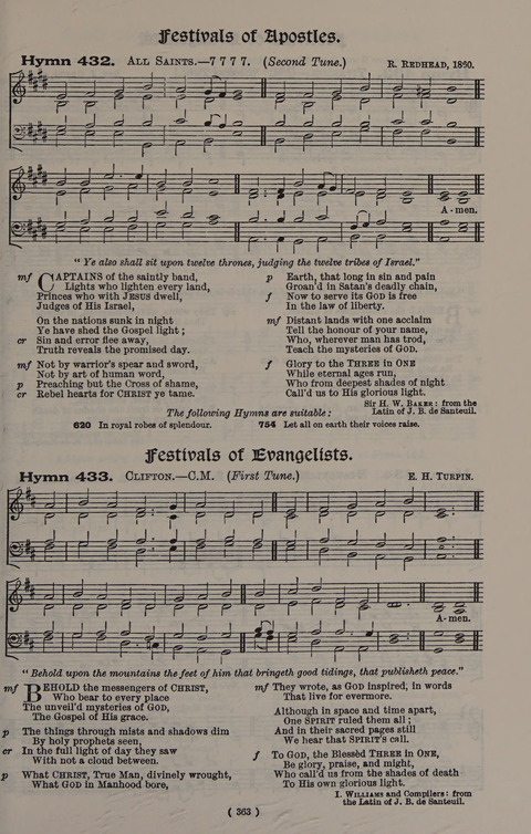 Hymns Ancient and Modern (Standard ed.) page 363