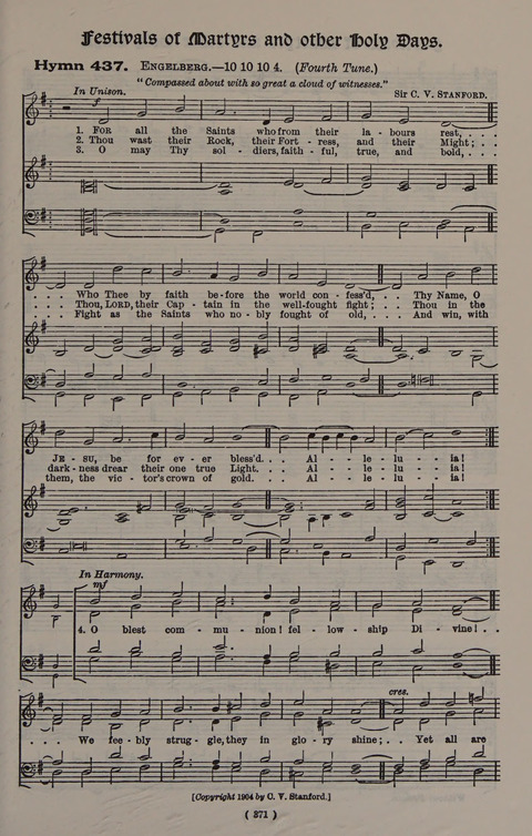 Hymns Ancient and Modern (Standard ed.) page 371