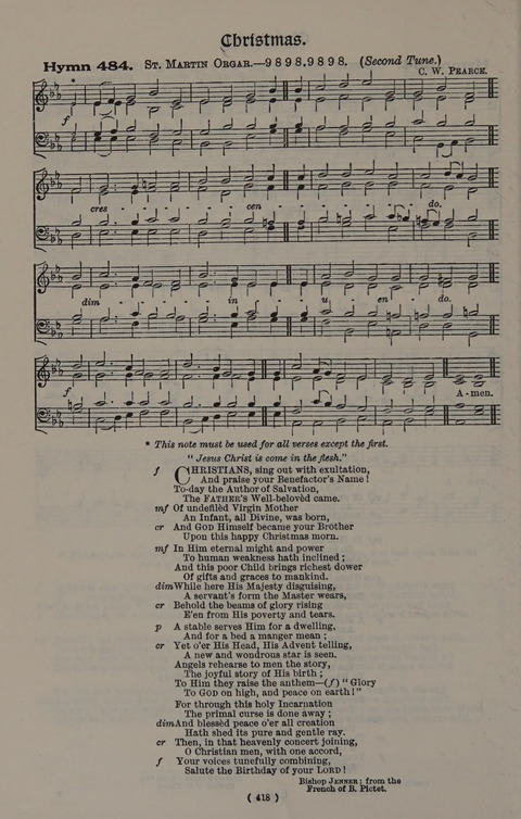 Hymns Ancient and Modern (Standard ed.) page 418