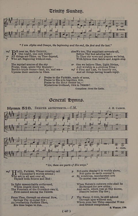 Hymns Ancient and Modern (Standard ed.) page 447