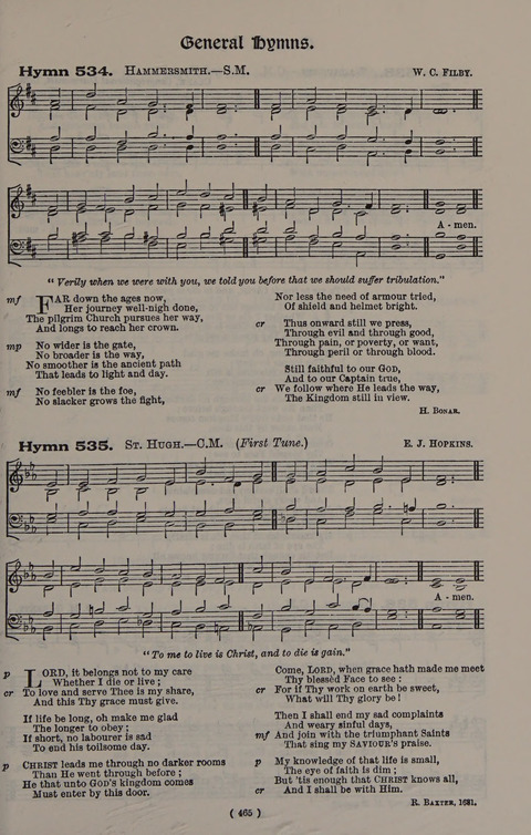 Hymns Ancient and Modern (Standard ed.) page 465