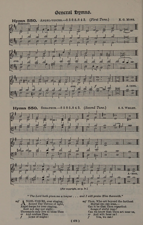 Hymns Ancient and Modern (Standard ed.) page 478