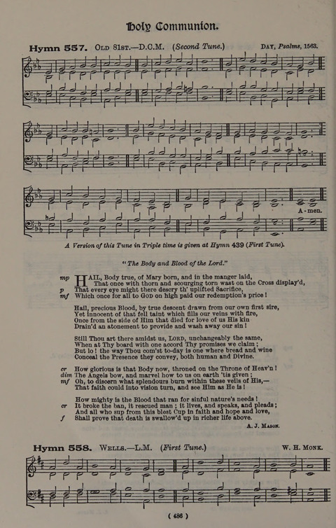 Hymns Ancient and Modern (Standard ed.) page 486