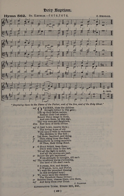 Hymns Ancient and Modern (Standard ed.) page 489