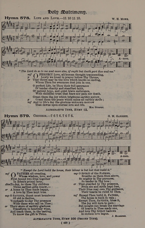 Hymns Ancient and Modern (Standard ed.) page 499