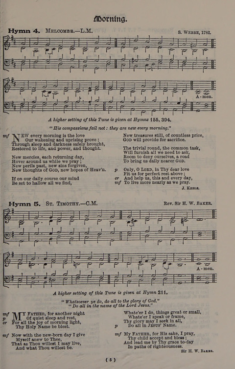 Hymns Ancient and Modern (Standard ed.) page 5