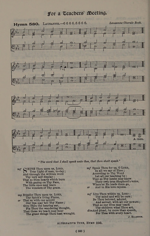 Hymns Ancient and Modern (Standard ed.) page 500
