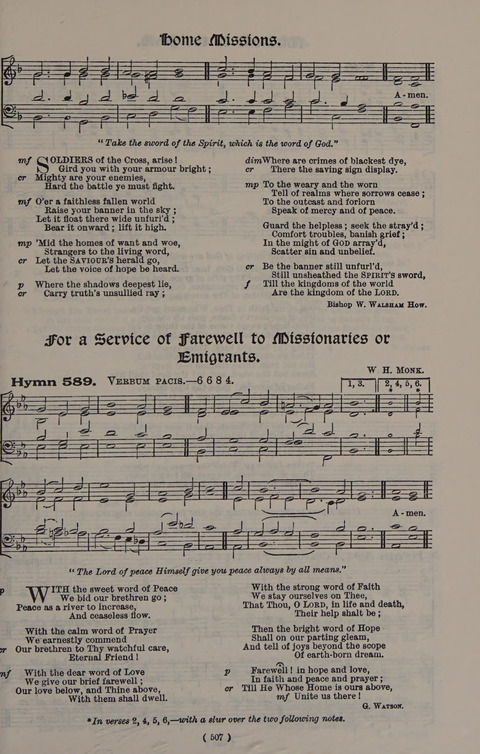 Hymns Ancient and Modern (Standard ed.) page 507