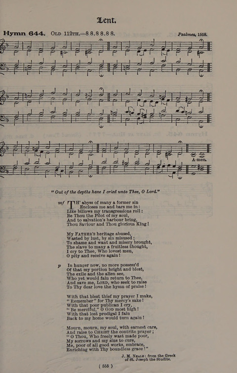 Hymns Ancient and Modern (Standard ed.) page 555