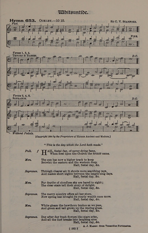 Hymns Ancient and Modern (Standard ed.) page 563