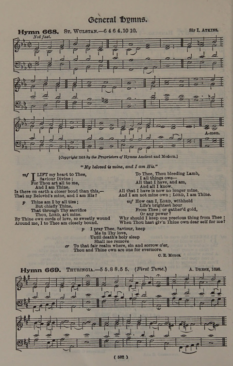 Hymns Ancient and Modern (Standard ed.) page 582