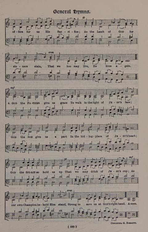 Hymns Ancient and Modern (Standard ed.) page 599