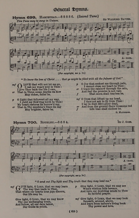 Hymns Ancient and Modern (Standard ed.) page 610