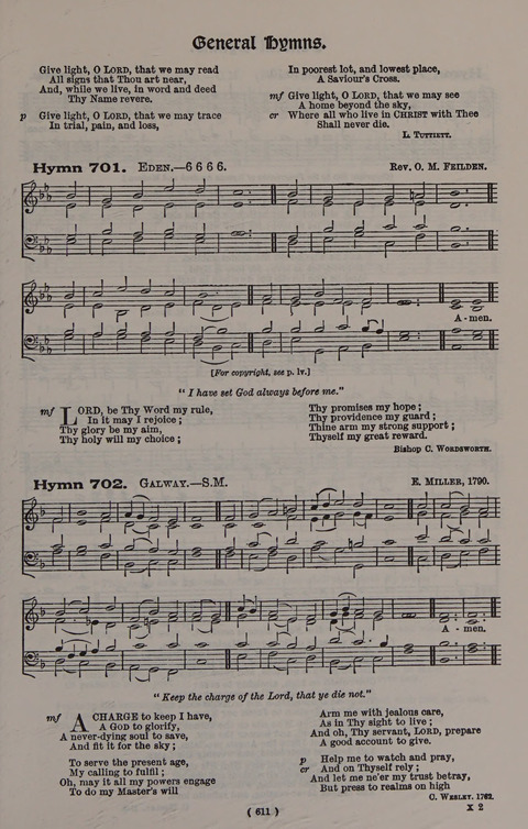 Hymns Ancient and Modern (Standard ed.) page 611