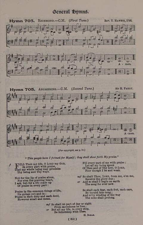 Hymns Ancient and Modern (Standard ed.) page 613