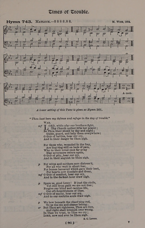 Hymns Ancient and Modern (Standard ed.) page 641