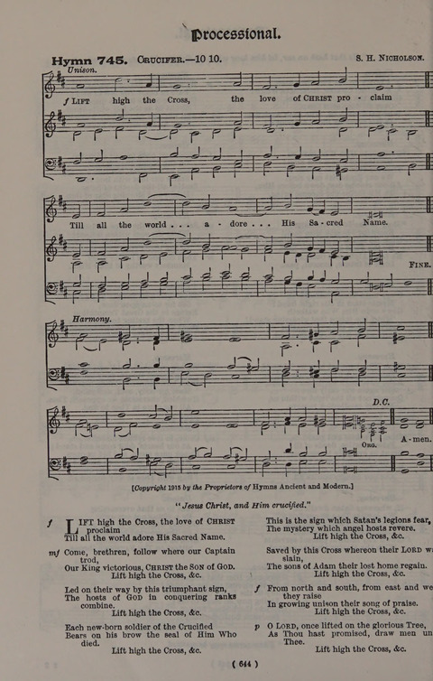 Hymns Ancient and Modern (Standard ed.) page 644