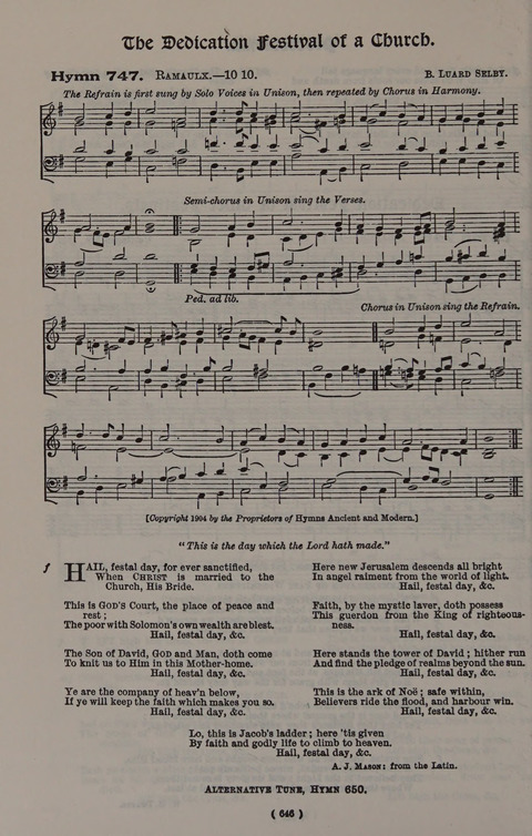 Hymns Ancient and Modern (Standard ed.) page 646