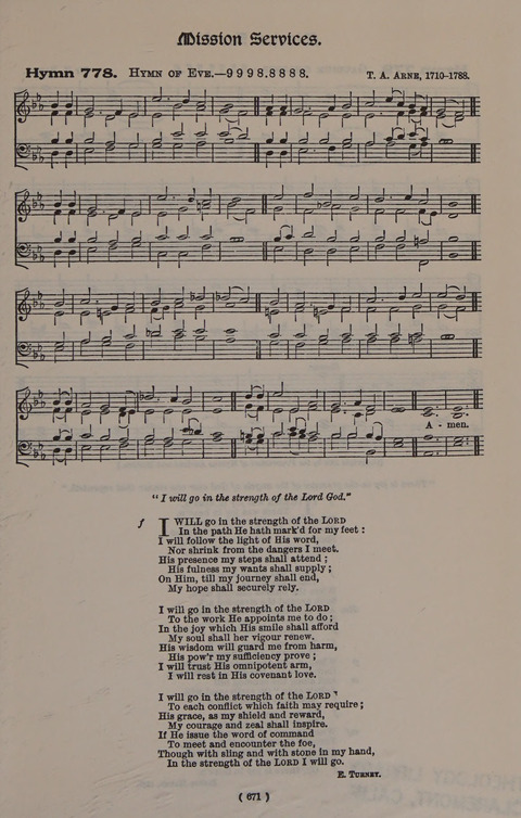 Hymns Ancient and Modern (Standard ed.) page 671