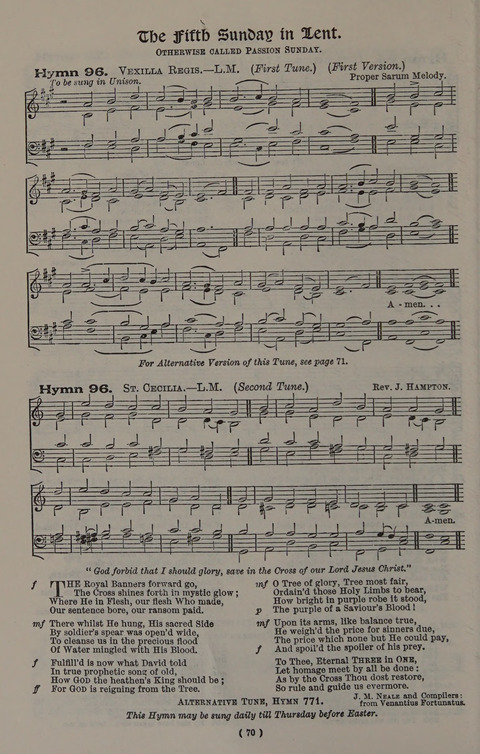 Hymns Ancient and Modern (Standard ed.) page 70