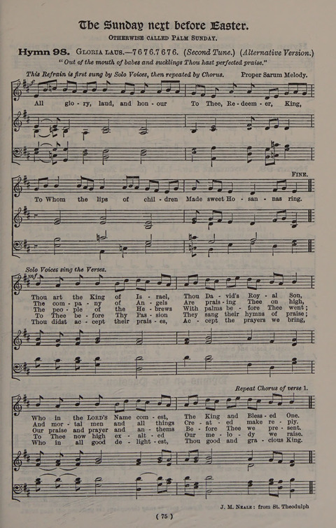 Hymns Ancient and Modern (Standard ed.) page 75