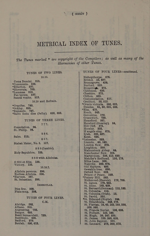 Hymns Ancient and Modern (Standard ed.) page xxxviii