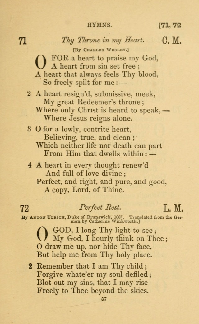 Hymns for all Christians page 72