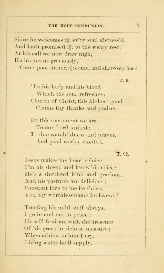 Hymns Arranged for the Communion Service of the Church of the United Brethren page 7