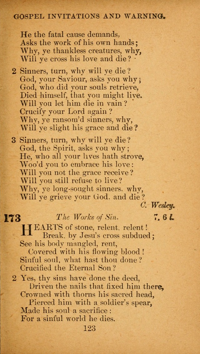 Hymnal: adapted to the doctrines and usages of the African Methodist Episcopal Church. Revised Edition page 127