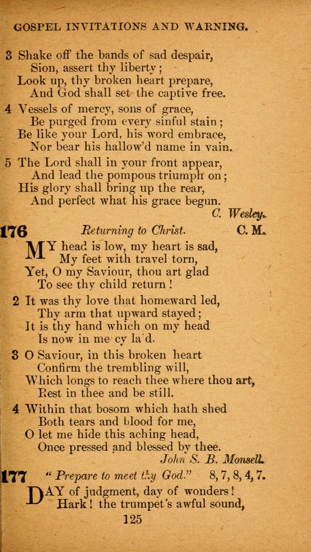 Hymnal: adapted to the doctrines and usages of the African Methodist Episcopal Church. Revised Edition page 129