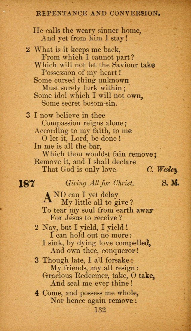 Hymnal: adapted to the doctrines and usages of the African Methodist Episcopal Church. Revised Edition page 136