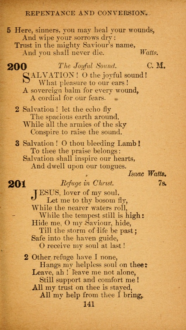 Hymnal: adapted to the doctrines and usages of the African Methodist Episcopal Church. Revised Edition page 145